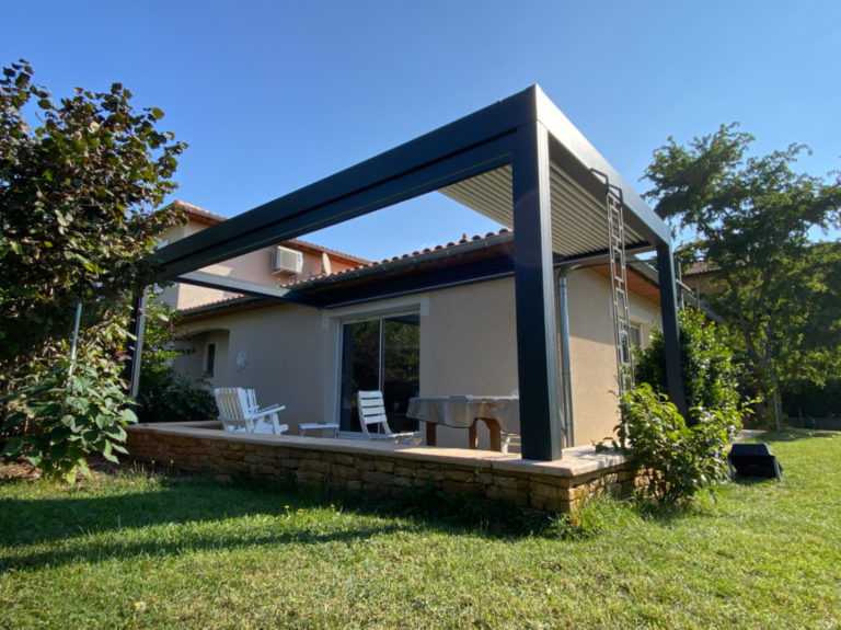 Pergola Adoss E Toile R Tractable En Aluminium Anavi