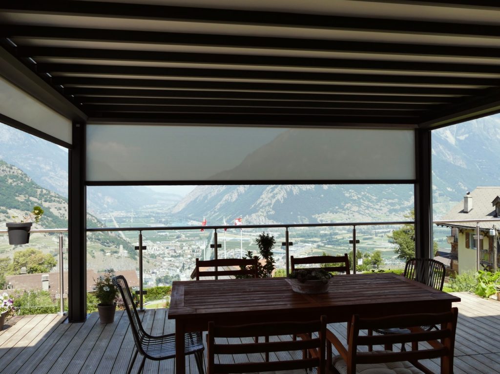 pergola aluminium toile suisse