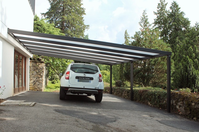 Carport adossé sur mesure à Annecy carport alu sur mesure adosse annecy