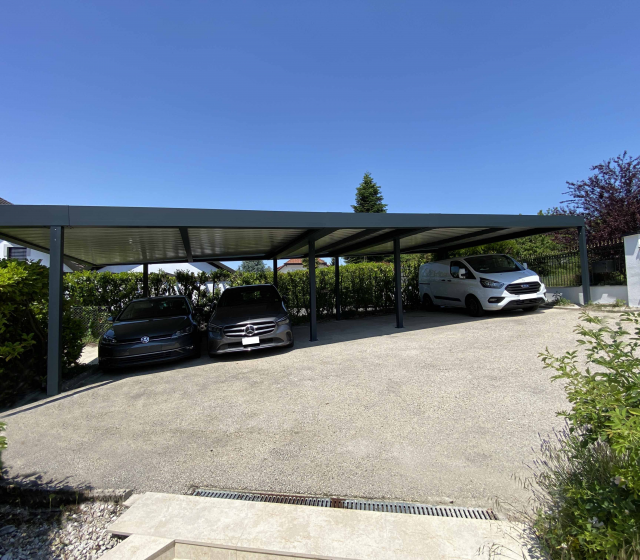 carport aluminium sur mesure solaire lausanne suisse