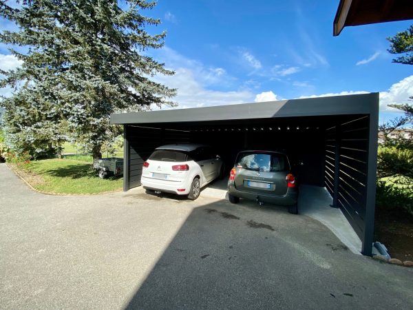 Carport double indépendant en Haute Savoie